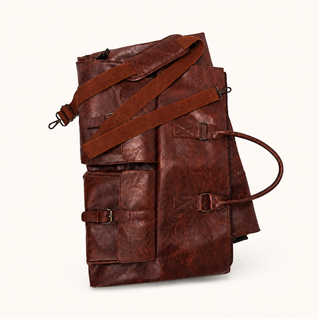 The Leather-Look Convertible Travel Duffel