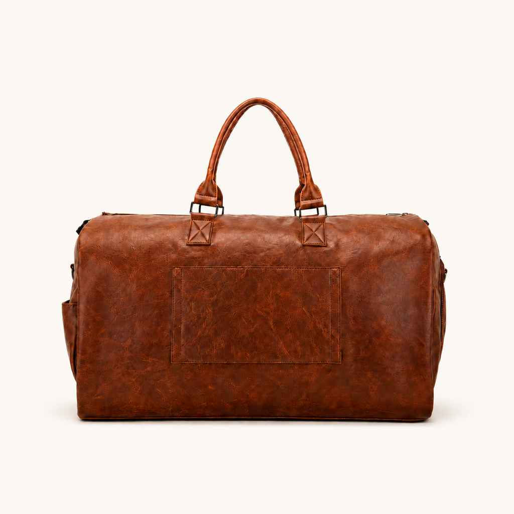 The Leather-Look Convertible Travel Duffel