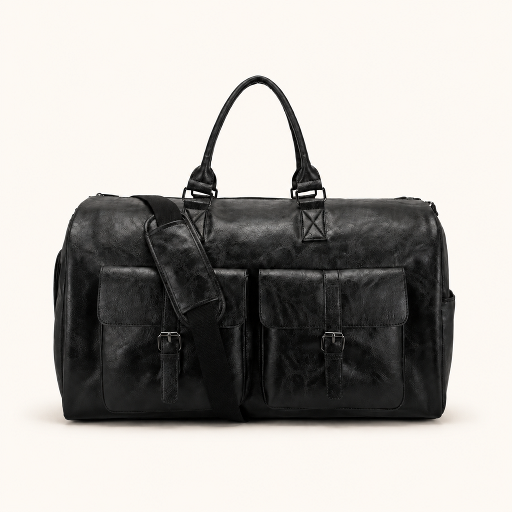 The Leather-Look Convertible Travel Duffel
