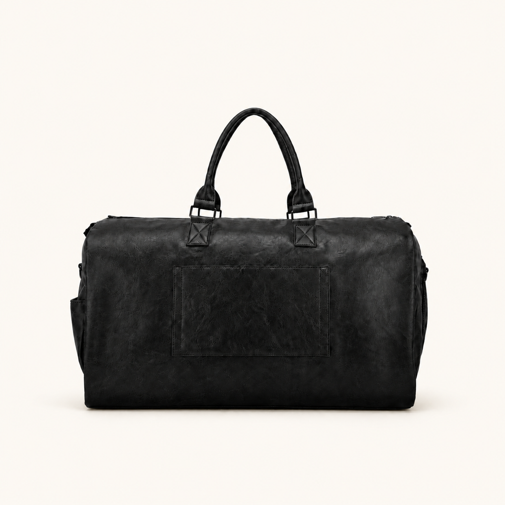 The Leather-Look Convertible Travel Duffel
