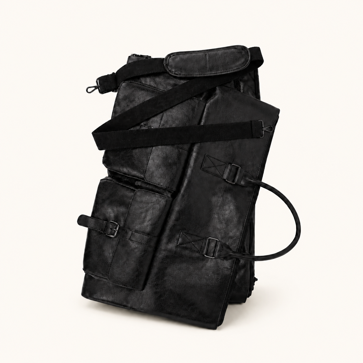 The Leather-Look Convertible Travel Duffel